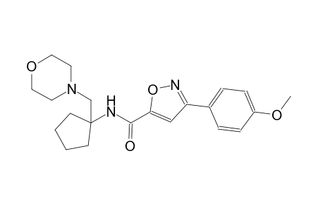 3-(4-Methoxyphenyl)-N-[1-(morpholin-4-ylmethyl)cyclopentyl]-1,2-oxazole-5-carboxamide
