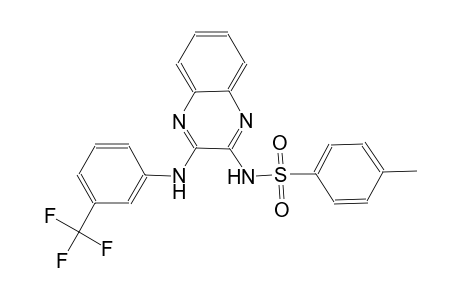 4-methyl-N-{3-[3-(trifluoromethyl)anilino]-2-quinoxalinyl}benzenesulfonamide