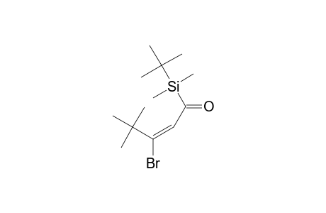 1-(TERT.-BUTYLDIMETHYLSILYL)-3-TERT.-BUTYL-3-BROMO-2-PROPEN-1-ONE