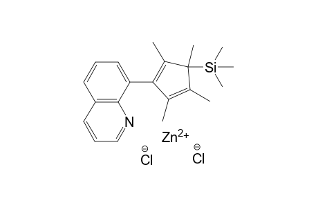 Zinc(II) trimethyl-[1,2,3,5-tetramethyl-4-(8-quinolyl)cyclopenta-2,4-dien-1-yl]silane dichloride