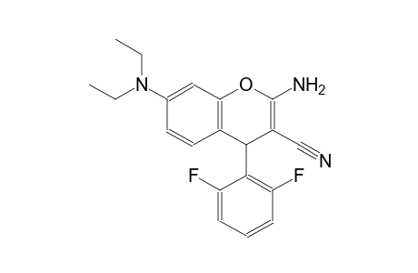 4H-1-benzopyran-3-carbonitrile, 2-amino-7-(diethylamino)-4-(2,6-difluorophenyl)-