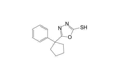 5-(1-Phenyl-cyclopentyl)-[1,3,4]oxadiazole-2-thiol