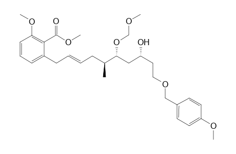 Methyl 2-[(2E,5S,6R,8R)-8-Hydroxy}-10-[(4-methoxybenzyl)oxy]-6-methoxymethoxy-5-methyldec-2-enyl]-6-methoxybenzoate