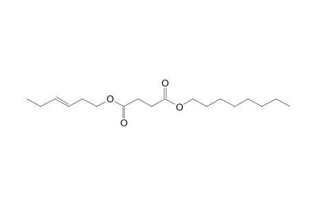 Succinic acid, octyl trans-hex-3-enyl ester