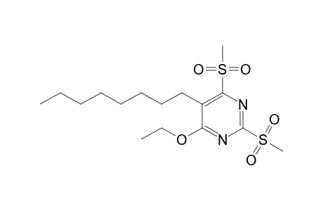 4-Ethoxy-2,6-bis(methylsulfonyl)-5-octyl-pyrimidine