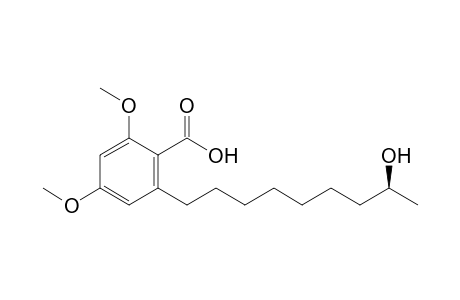 (+)-(S)-2,4-Dimethoxy-6-(8-hydroxynonyl)benzoic acid