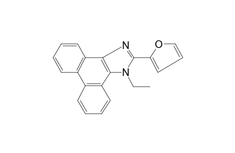 Dibenzo[e,g]benzimidazole, 3-ethyl-2-(2-furyl)-