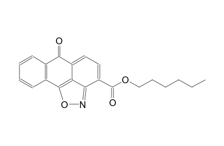 hexyl 6-oxo-6H-anthra[1,9-cd]isoxazole-3-carboxylate