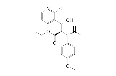 Ethyl (2R*,3R*)-3-(2-Chloropyridin-3-yl)-3-hydroxy-2-[(S)-(4-methoxyphenyl)(methylamino)methyl]propanoate