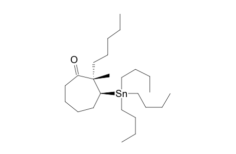 2-Methyl-2-pentyl-3-tributylstannylcycloheptanone