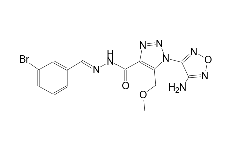 1-(4-amino-1,2,5-oxadiazol-3-yl)-N'-[(E)-(3-bromophenyl)methylidene]-5-(methoxymethyl)-1H-1,2,3-triazole-4-carbohydrazide