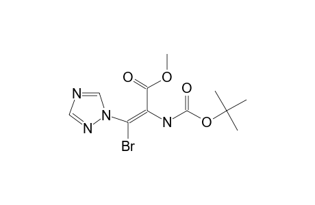 METHYL-(Z)-3-BROMO-2-(TERT.-BUTOXYCARBONYLAMINO)-3-(1H-1,2,4-TRIAZOL-1-YL)-ACRYLATE;BOC-(Z)-ALA-[3-BR,3-(1,2,4-TRIAZOL-1-YL)]-OME