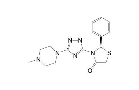 (R)-3-[3-(4-Methylpiperazin-1-yl)-1H-1,2,4-triazol-5-yl]-2-phenyl-1,3-thiazolidin-4-one