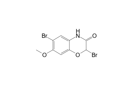 2,6-bis(bromanyl)-7-methoxy-4H-1,4-benzoxazin-3-one