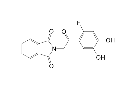 2-[2-(2-fluoro-4,5-dihydroxy-phenyl)-2-keto-ethyl]isoindoline-1,3-quinone