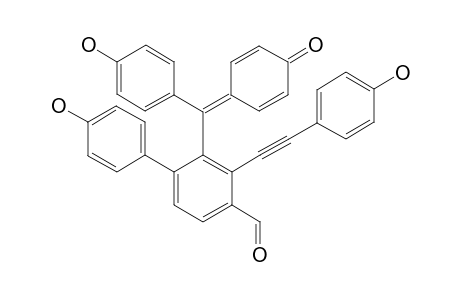 SELAGINELLIN-O;4-[[4'-HYDROXY-4-FORMYL-3-[(4-HYDROXYPHENYL)-ETHYNYL]-BIPHENYL-2-YL]-(4-HYDROXYPHENYL)-METHYLENE]-CYCLO-HEXA-2,5-DIEN-1-ONE