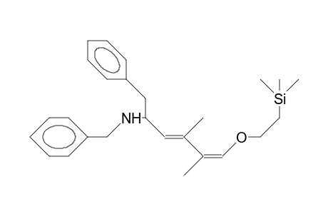 (2S)-(E,E)-N,N-Benzyl-2-(6-[2'-trimethylsilyl-ethoxy]-4,5-dimethyl-1-phenyl)-hexa-3,5-dienylamine