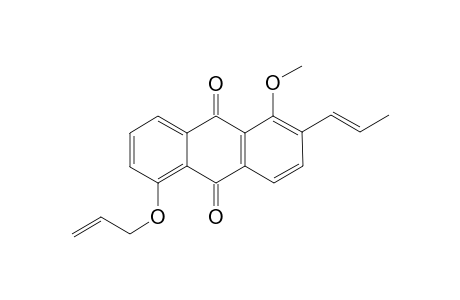 1-METHOXY-2-(PROP-1'-ENYL)-5-(PROP-2''-ENYLOXY)-ANTHRAQUINONE