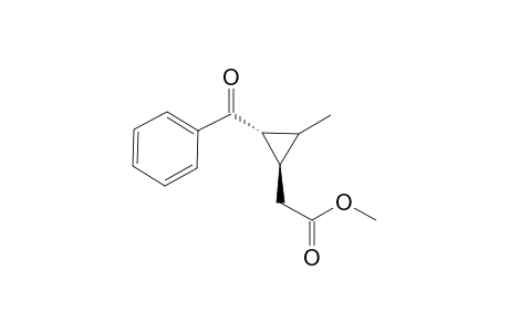 (1R,2R)-(+-)-methyl 2-(2-benzoyl-3-methylcyclopropyl)acetate