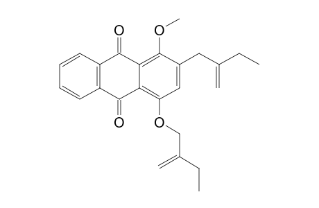 2-(2'-ETHYLPROP-2'-ENYL)-4-(2''-ETHYLPROP-2''-ETHYLOXY)-1-METHOXYANTHRAQUINONE