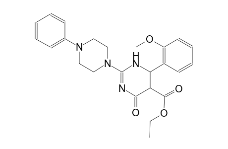 5-pyrimidinecarboxylic acid, 1,4,5,6-tetrahydro-6-(2-methoxyphenyl)-4-oxo-2-(4-phenyl-1-piperazinyl)-, ethyl ester