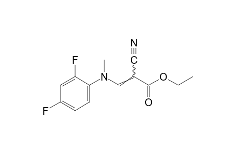 2-cyano-3-(2,4-difluoro-N-methylanilino)acrylic acid, ethyl ester