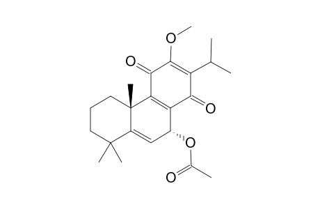 12-METHYL-5-DEHYDROACETYLHORMINONE;7-ACETYL-12-METHOXY-11,14-DIOXOABIETA-5,8,12-TRIENE