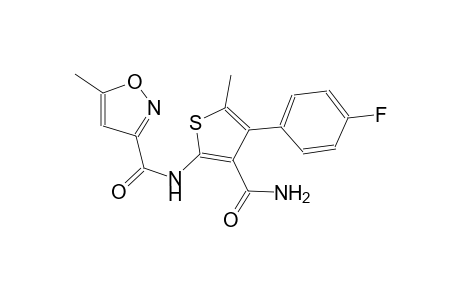 N-[3-(aminocarbonyl)-4-(4-fluorophenyl)-5-methyl-2-thienyl]-5-methyl-3-isoxazolecarboxamide