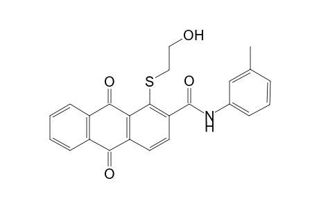 2-anthracenecarboxamide, 9,10-dihydro-1-[(2-hydroxyethyl)thio]-N-(3-methylphenyl)-9,10-dioxo-