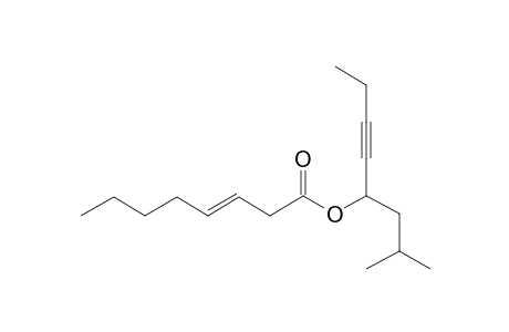 oct-3-Enoic acid, 2-methyloct-5-yn-4-yl ester