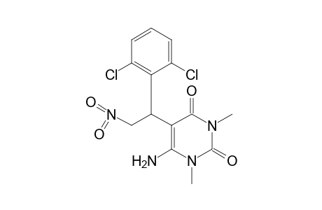 6-amino-5-[2,6-dichloro-alpha-(nitromethyl)benzyl]-1,3-dimethyluracil