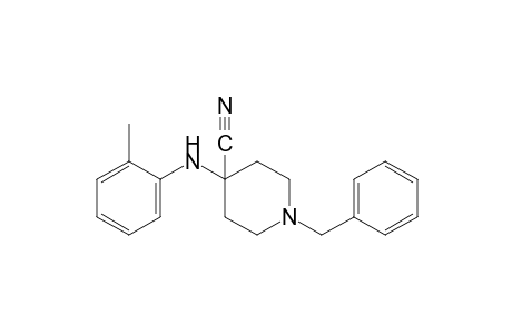 1-benzyl-4-(o-toluidino)isonipecotonitrile