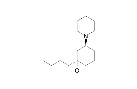 Trans-1-butyl-3-piperidinocyclohexanol