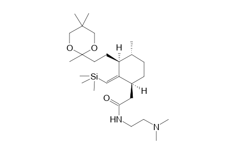 (1"S,3"S,6"R)-2-[[3"-[N-[(N,N'-Dimethylamino)ethyl]acetamido]-6-methyl-(2"Z)-[(trimethylsilyl)methylene]cyclohexyl]ethyl]-2,5,5-trimethyl-1,3-dioxane