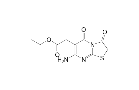 Ethyl 2-(7-amino-3,5-dioxo-3,5-dihydro-2H-thiazolo-[3,2-a]pyrimidin-6-yl)acetate