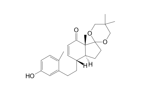 4'.alpha.-]2"-(5"'-Hydroxy-2''-methylphenyl)ethyl]-5,5,7'a.beta.-trimethyl-2',3',3'a.alpha.,4',7',7'a-hrxahydro-spiro[1,3-dioxan-2,1'-[1H]inden-7'-one