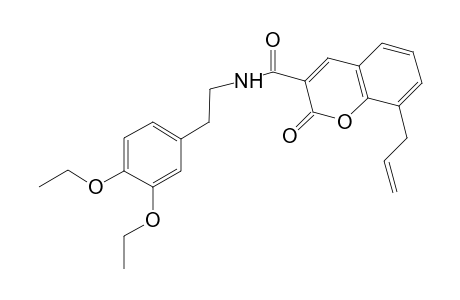 8-Allyl-N-[2-(3,4-diethoxyphenyl)ethyl]-2-keto-chromene-3-carboxamide