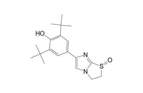 2,6-di-tert-butyl-4-(2,3-dihydroimidazo[2,1-b]thiazol-6-yl)phenol, S-oxide