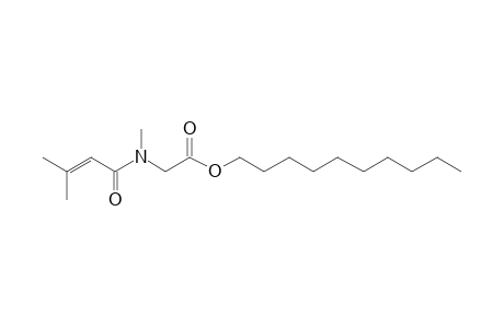 Sarcosine, N-(3-methylbut-2-enoyl)-, decyl ester