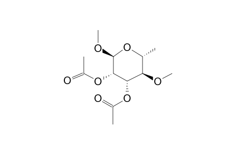 Methyl 2,3-di-o-acetyl-4-o-methyl-6-deoxy-.alpha.-D-mannopyranoside