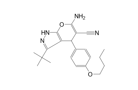 6-amino-4-(4-butoxyphenyl)-3-tert-butyl-1,4-dihydropyrano[2,3-c]pyrazole-5-carbonitrile