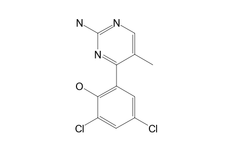 2-(2-amino-5-methyl-4-pyrimidinyl)-4,6-dichlorophenol