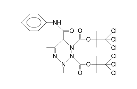 1,2-Bis(1,1-dimethyl-2,2,2-trichloro-ethoxycarbonyl)-3,5-dimethyl-6-phenylaminocarbonyl-tetrahydro-tetrazine