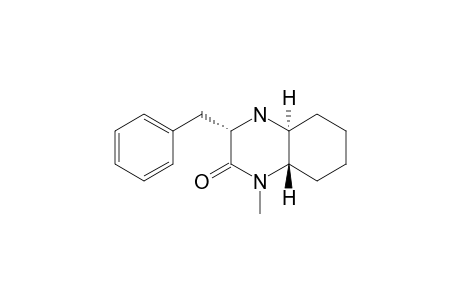 (3S,4aS,8aS)-1-methyl-3-(phenylmethyl)-3,4,4a,5,6,7,8,8a-octahydroquinoxalin-2-one