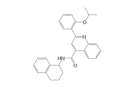 2-(2-isopropoxyphenyl)-N-(1,2,3,4-tetrahydro-1-naphthalenyl)-4-quinolinecarboxamide