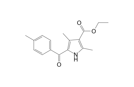 2,4-dimethyl-5-(p-toluoyl)pyrrole-3-carboxylic acid, ethyl ester