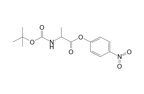 (4-nitrophenyl) 2-(tert-butoxycarbonylamino)propanoate