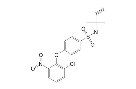 p-(2-chloro-6-nitrophenoxy)-N-(1,1-dimethyl-2-propynyl)benzenesulfonamide