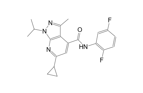 6-cyclopropyl-N-(2,5-difluorophenyl)-1-isopropyl-3-methyl-1H-pyrazolo[3,4-b]pyridine-4-carboxamide