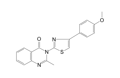 3-[4-(p-methoxyphenyl)-2-thiazolyl] -2-methyl-4 (3H)-quinazolinone